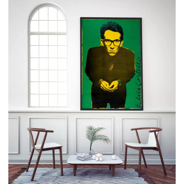 Postmodern Elvis Costello Stiff Records UK Tour Poster by Barney Bubbles, 1977 For Sale - Image 3 of 4