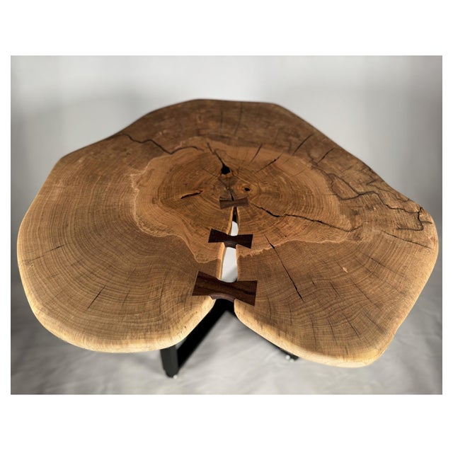 Heart Table No. 2 – Artisan Black Walnut Coffee Table With Live Edge For Sale In Pittsburgh - Image 6 of 10