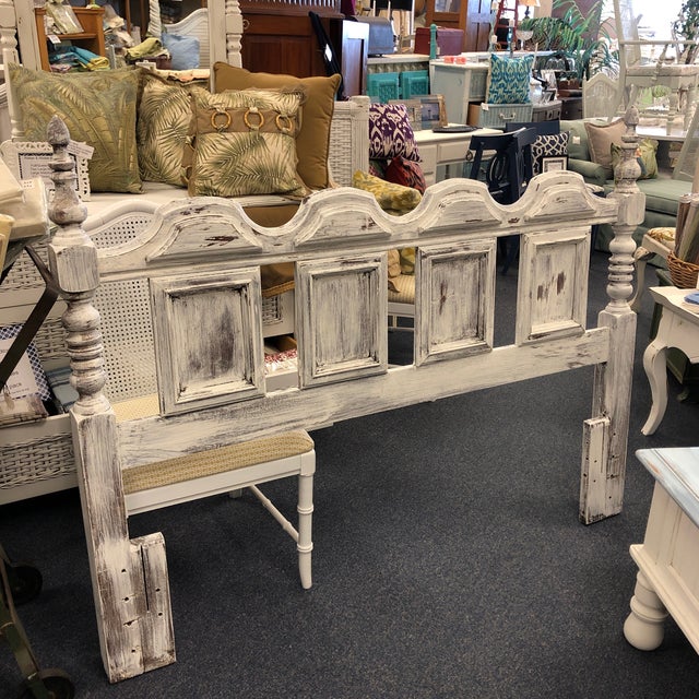 Vintage Distressed Full/Queen Headboard Chairish