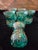 Vintage Mid Century Set Six Aquamarine Moser Glasses For Sale - Image 4 of 11