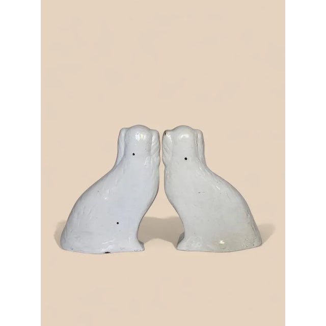 Mid-Century Modern Vintage Danish Porcelain Dogs, 1960s, Set of 2 For Sale - Image 3 of 7