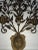 Pair of hand-wrought iron floral wall sconces. Magnificent sculptural pieces. Can easily be electrified. Offers below the...