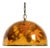 Large Italian Resin Pendant Lamp with Embedded Maple Leaves, 1970s For Sale