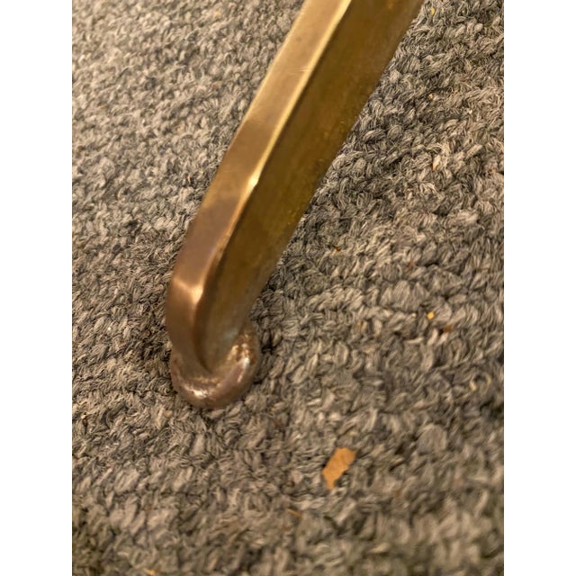 Metal Lightolier Brass Tripod Floor Lamp in the style of Paul McCobb For Sale - Image 7 of 9