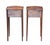 French Bowfront Nightstands or Bedside Tables of Patinated Walnut - Sold as Pair For Sale - Image 11 of 11