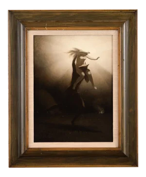 1911 Charles Jacob Hittell "Native American Legends -#5" Original Oil Painting