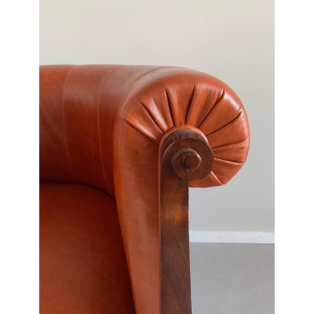 Vintage Leather Armchair from Annibale Colombo For Sale - Image 11 of 16