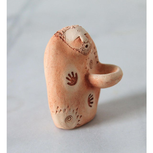 Vintage Folk Art Studio Pottery Figure Sculpture For Sale - Image 4 of 8
