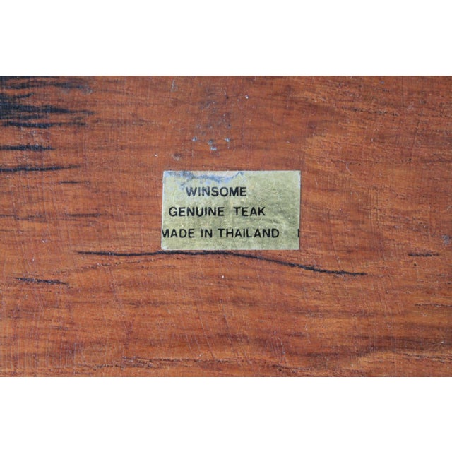 Mid 20th Century Mid-Century Genuine Teak Wood Serving Bowl For Sale - Image 5 of 6