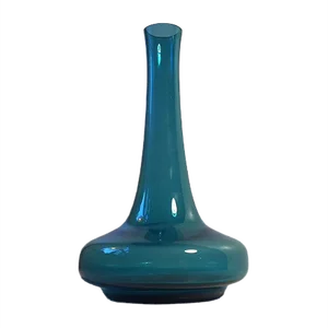 Vintage Turquoise Glass Vase by Per Lütken for Holmegaard, 1970s