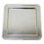 Late 20th Century Modern Landes Silver Plated 13.5" Square Bar Serving Platter Tray For Sale