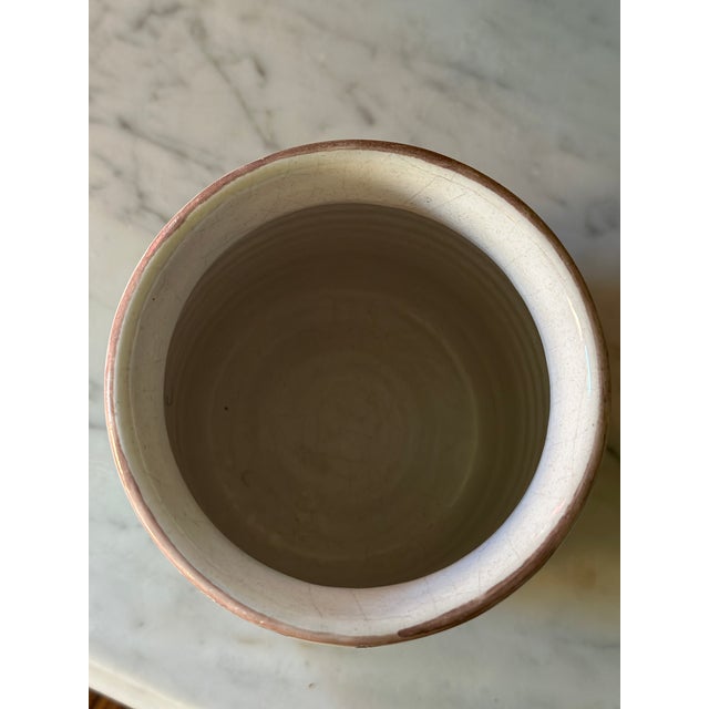 Ceramic MCM Giovanni DeSimone for Vietri "Osteria" Hand-Painted Ceramic Vase/ Cachepot For Sale - Image 7 of 9