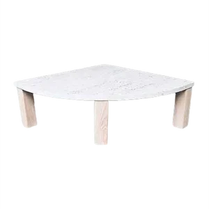 Mid-Century Modern Travertine Edge Side Table, Italy, 1970s