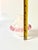 Pair Vintage Venetian Murano Opaline & Pink Cranberry Glass Chandelier Lamp Replacement Components For Sale - Image 11 of 12