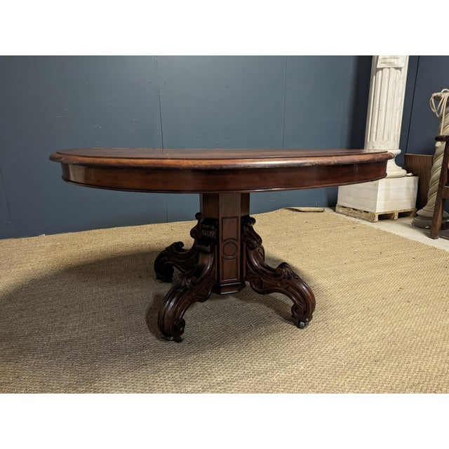 Napoleon III Table and Chairs, Set of 7 For Sale - Image 3 of 13