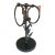 Bronze and Marble Countertop Towel Ring For Sale