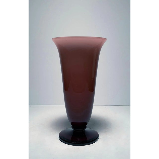 Vintage Empoli Glass Purple Vase For Sale In Chicago - Image 6 of 6