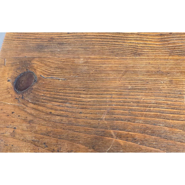 Antique European Rustic Painted Pine Baker's Table, Romania, 1761 For Sale In Denver - Image 6 of 18