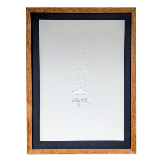 Miguel Berrocal, Male Torso, 1980, Print, Framed For Sale