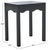 Contemporary Litith Square Wave Accent Table in Matte Black For Sale - Image 3 of 8