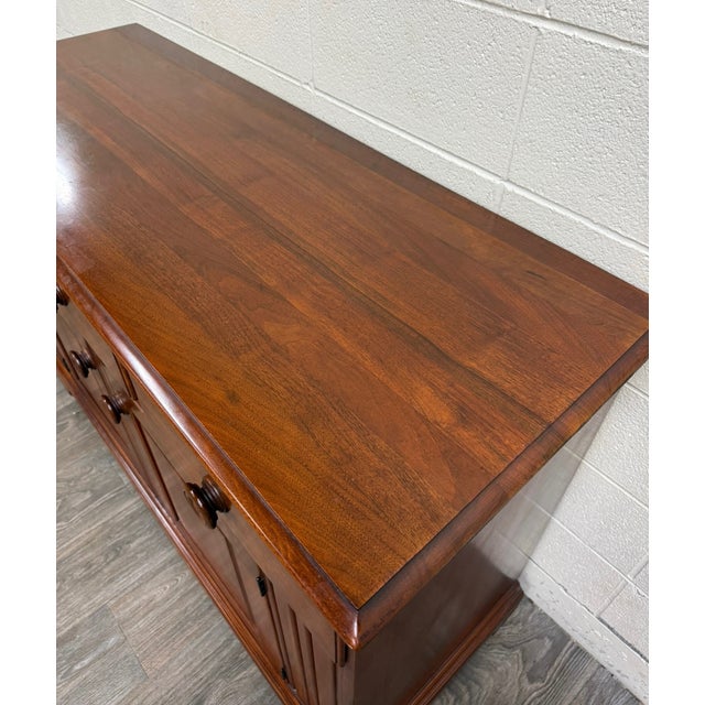 Vintage American Traditional or Country Style Mahogany Buffet Sideboard For Sale - Image 9 of 14