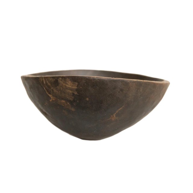 Wood Vintage Wooden African Bowl For Sale - Image 7 of 7