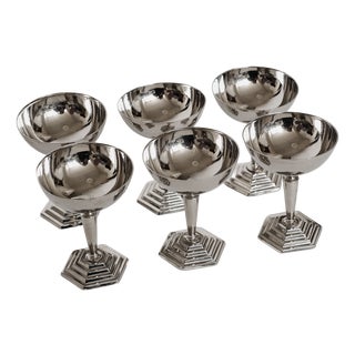 Art Deco Ice Coupes, Set of 6 For Sale