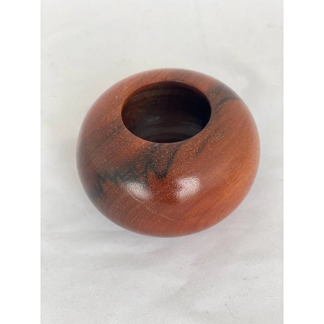 2010s Contemporary Small Custom Vessel Made From Myrtle Wood For Sale - Image 5 of 8