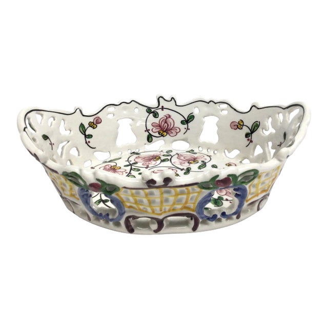 Vintage Majorca Ceramic Candy Trinket Dish Portugal For Sale