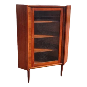 Mid 20th Century Scandinavian Rosewood Corner Cabinet