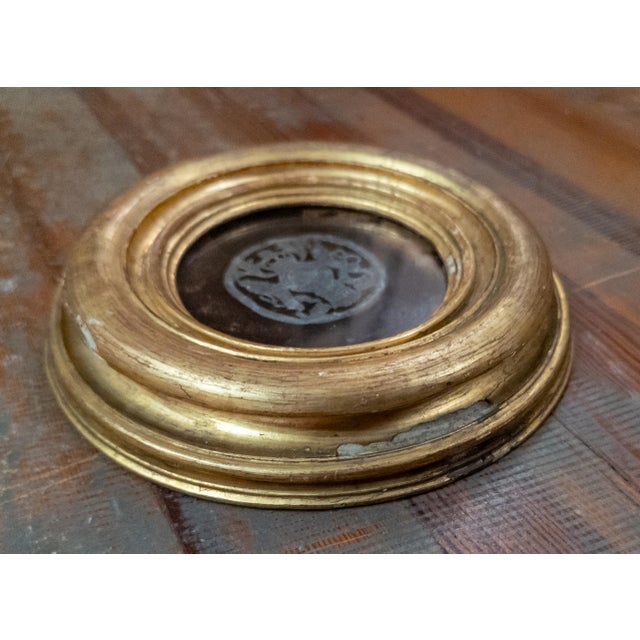 18th Century Giltwood Frame With British Metal Royal Warrant From Revolutionary War Era For Sale In New York - Image 6 of 12