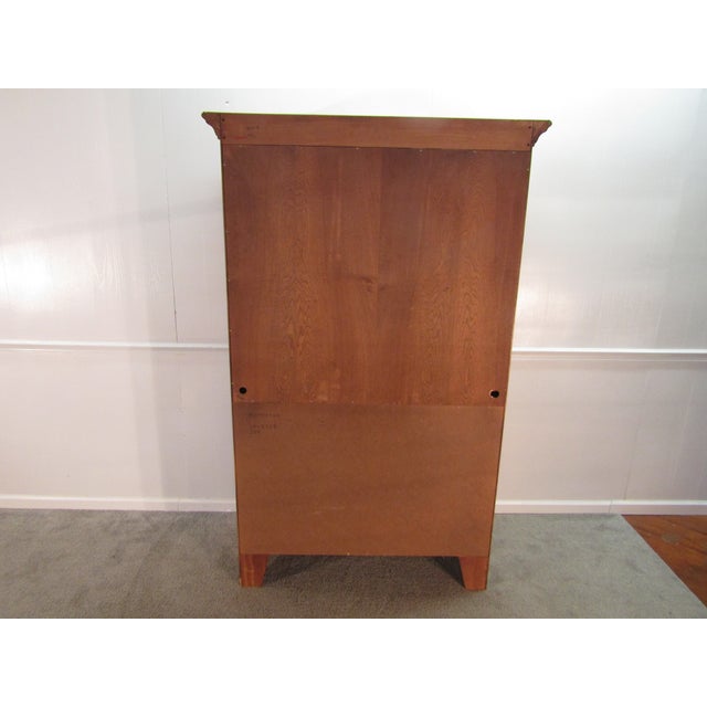 Ethan Allen Country French Solid Maple Linen Cabinet For Sale - Image 11 of 12