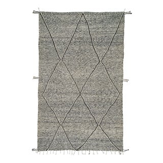 Flatweave Rug in Hand-Knotted Wool Rug by Azele Studio For Sale