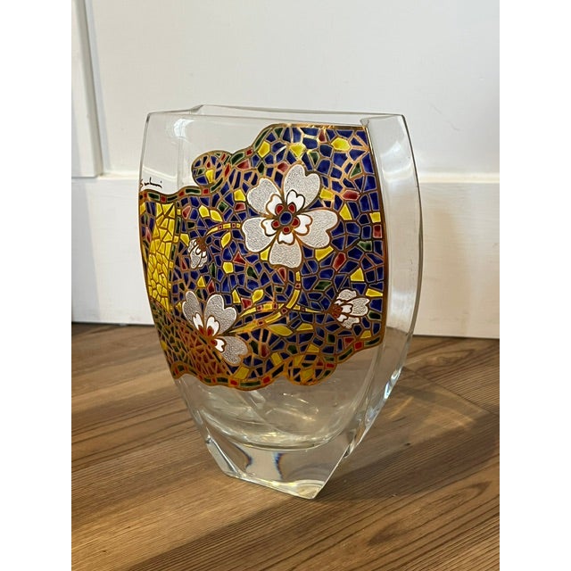Vintage Mosaic Vase Signed For Sale - Image 11 of 15