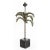 Chapman Manufacturing Company Vintage Patinated Petite Metal Palm Tree Lamp For Sale - Image 4 of 4