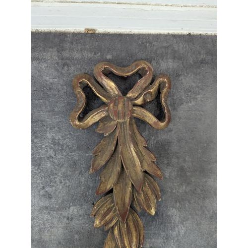 Italian Wall Sconces in Gilded Wood, Set of 2 For Sale - Image 4 of 8