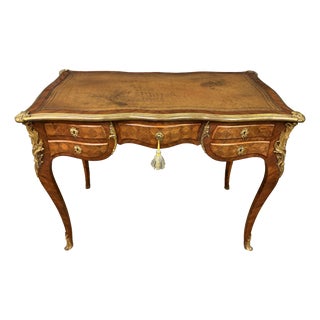 Antique French Parquetry Desk, 1885 For Sale