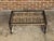 Early 21st Century Contemporary Coffee Table Made with Antique Door Fragment on Custom Iron Base For Sale - Image 5 of 11