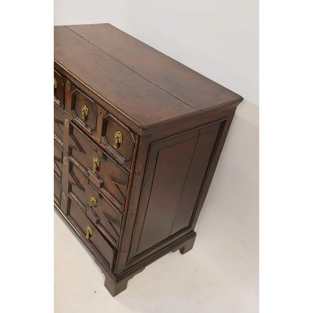 Early 18th Century English Oak Jacobean-Style Chest of Drawers For Sale - Image 4 of 8