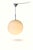 Danish ceiling lamp with dome in round opal glass and chromed metal. The glass is satin-matt and it gives a uniform soft...