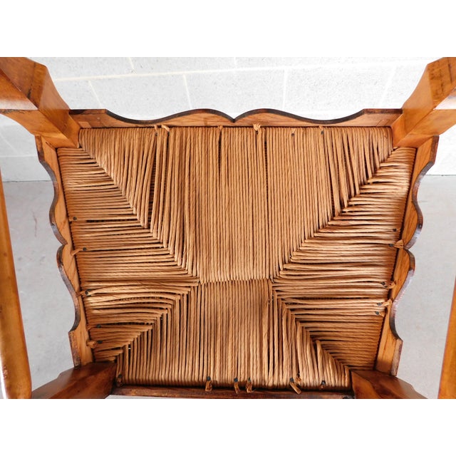 New England Style Figured Maple Lyre Back Arm Chair Attributed to William Savery For Sale - Image 17 of 17