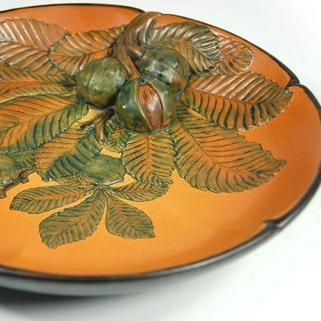 Art Nouveau Style Danish Ceramic Plate from Ipsen, 1920s For Sale - Image 3 of 11