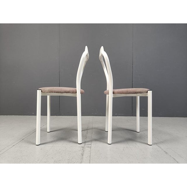 Vintage Dining Chairs from Calligaris, 1980s, Set of 4 For Sale - Image 12 of 14