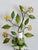 French Tole Painted Daisy Floral Wall Sconces, 1970, Set of 2 For Sale - Image 12 of 18