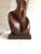 Brown 1960s Cubist Figural Female Table Lamp For Sale - Image 8 of 11