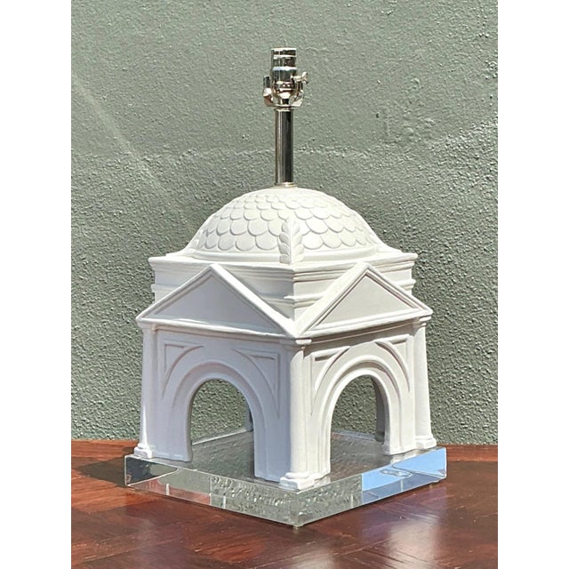 Vintage Architectural Ceramic Table Lamp For Sale - Image 10 of 17