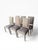 Gray Restoration Hardware Set of 6 Vintage French Square Cane Back Dining Chairs in Belgian Linen For Sale - Image 8 of 13