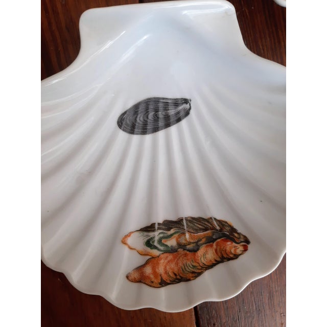 White Oyster Bowls Chamart France Limoges Set 4 For Sale - Image 8 of 10