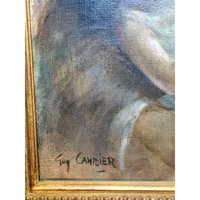 Guy Cambier, Mother and Child, Large Oil on Canvas, 1960s, Framed For Sale - Image 6 of 9