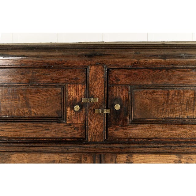 Antique George III Bench in Elm For Sale - Image 5 of 13
